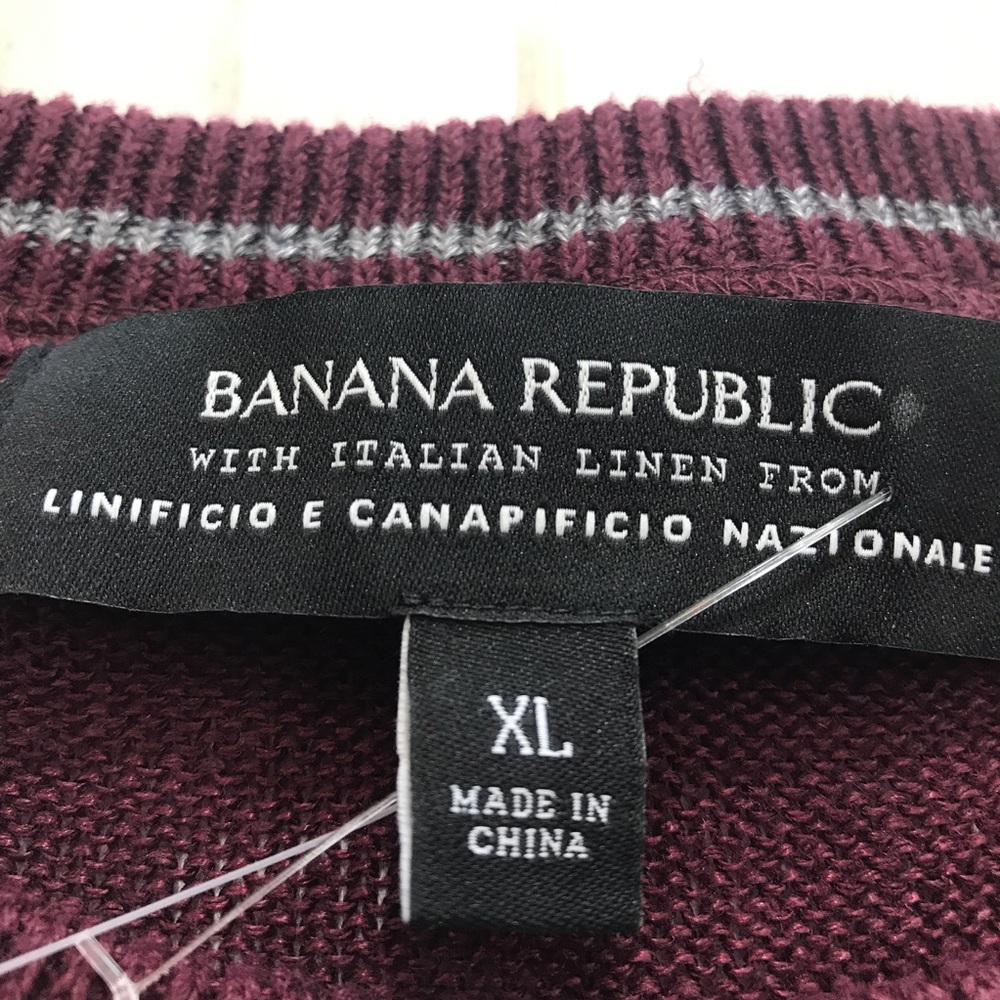 (SOLD) Banana Republic Italian Linen Sweater, XL - Picture 7 of 7